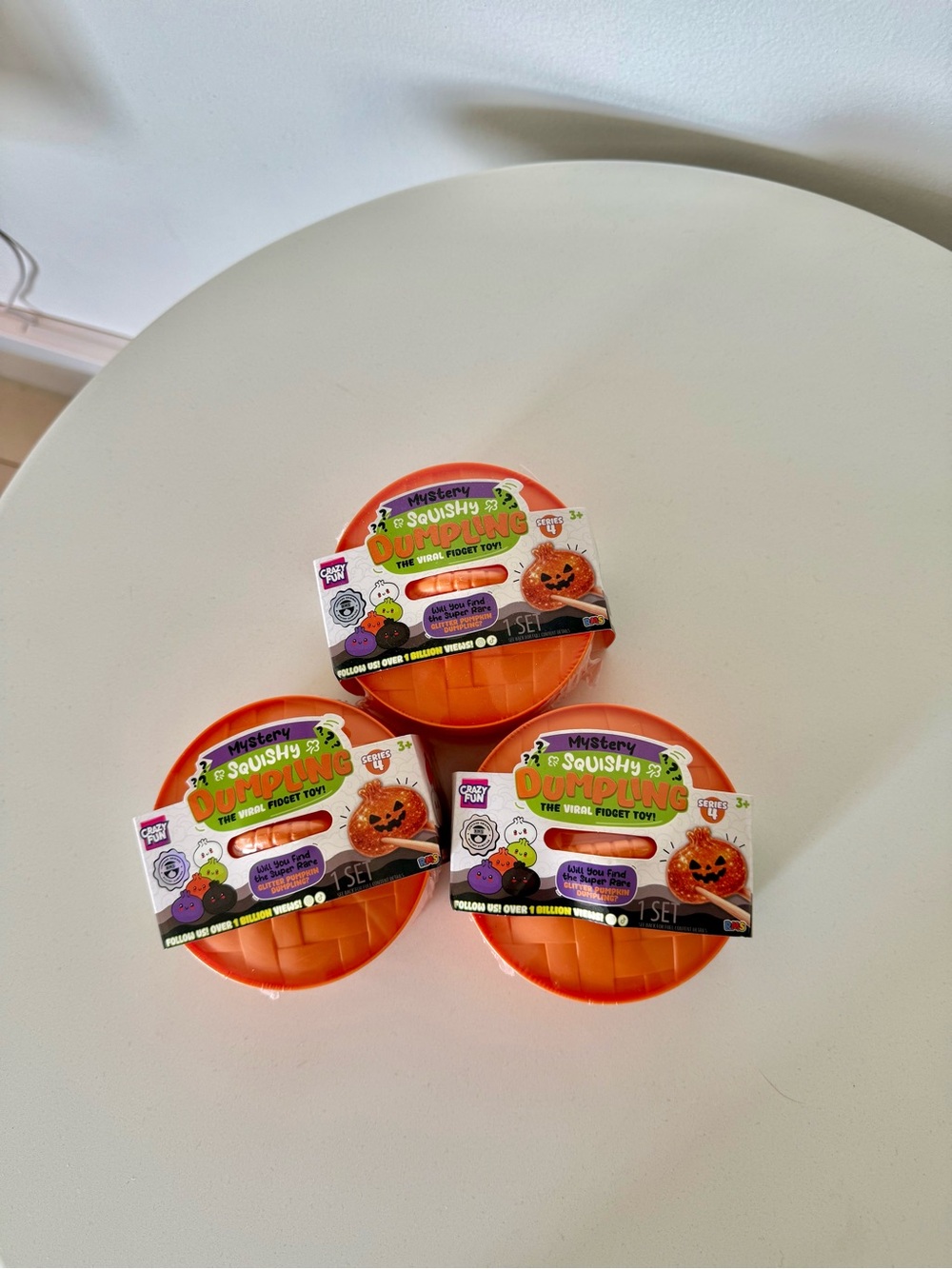 Dumpling Sensory Toy - Orange (3-Pack)